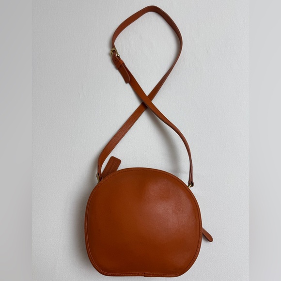 Vintage COACH Mango Orange Leather Shoulder Bag Glove Tanned USA Made Rare Retro - Picture 3 of 16